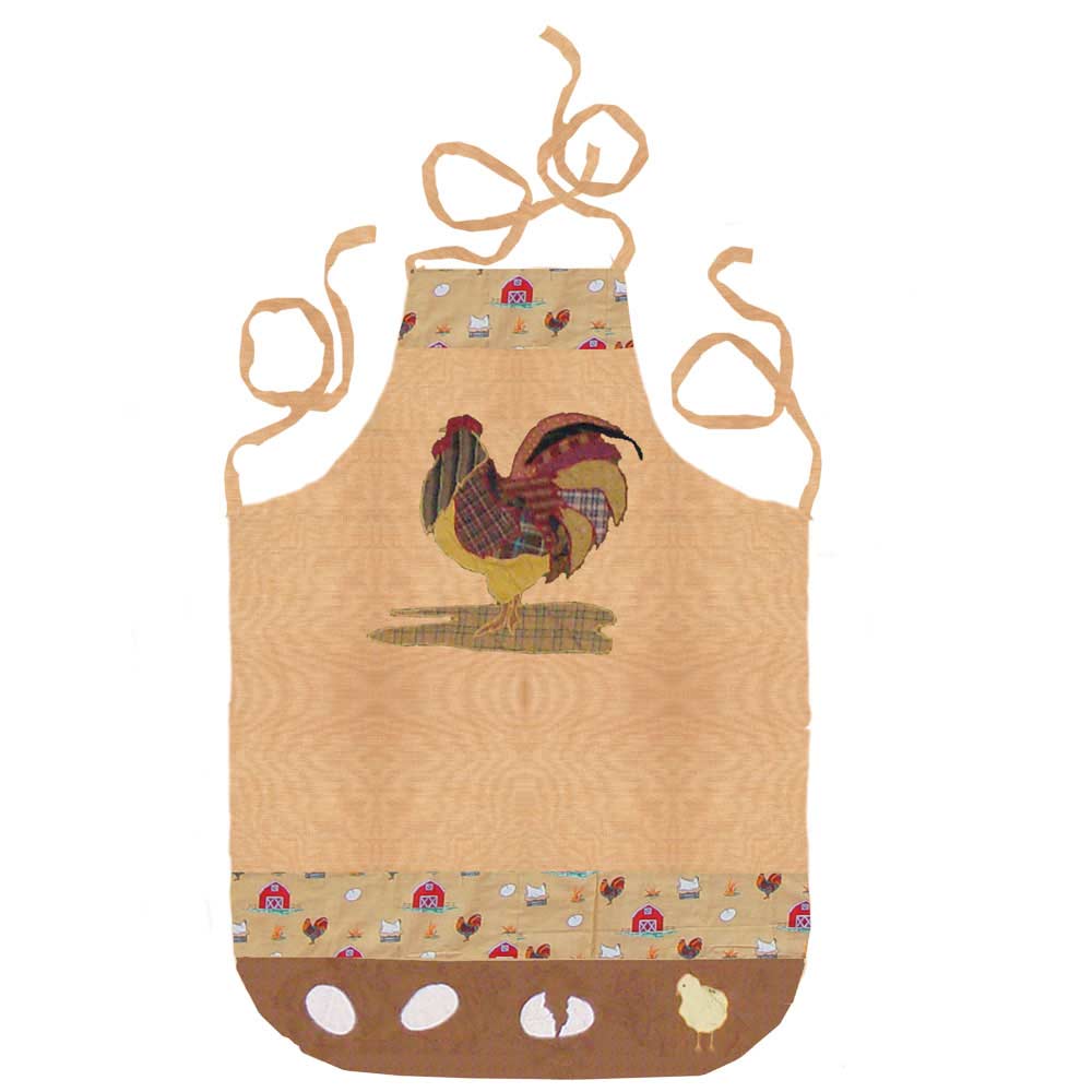 Barnyard Animals Apron 27"W x 29"L