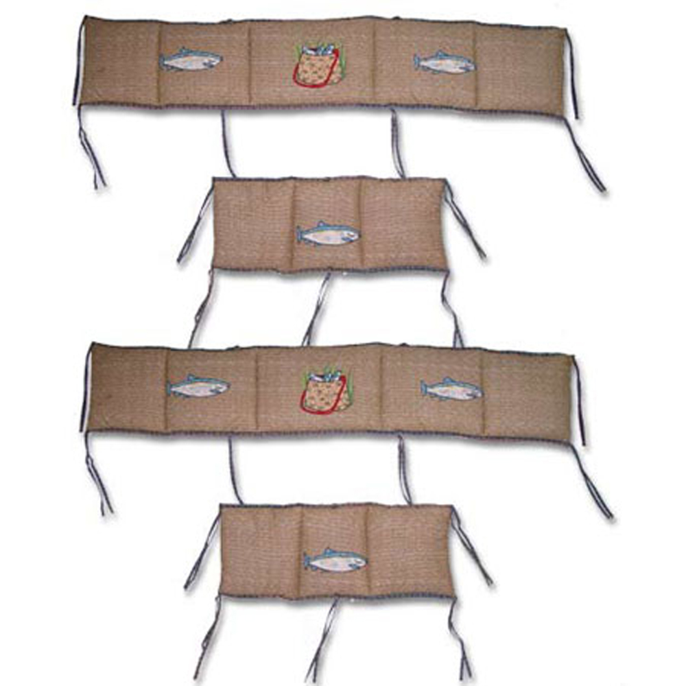 Gone Fishing Bumper Pads 10"x52" & 10"x25" 2 EA