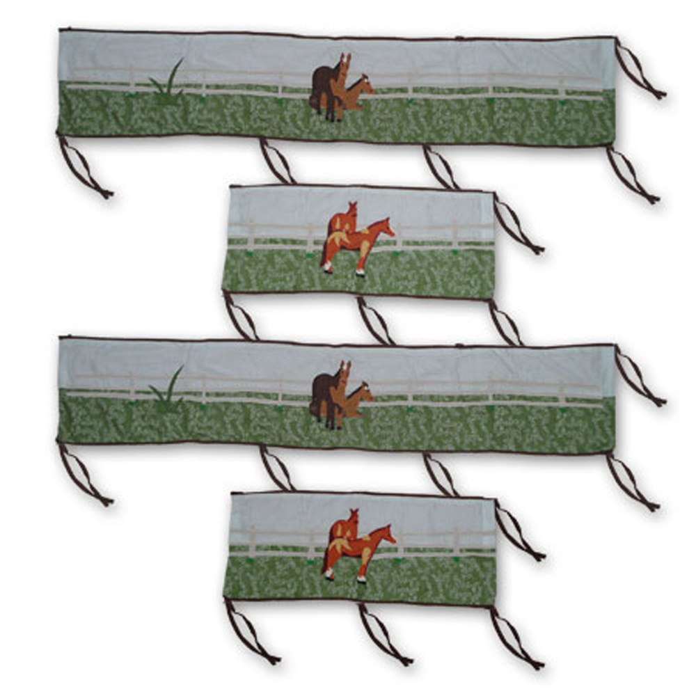 Horse Friends Bumper Pads 10"x52" & 10"x25" 2 EA