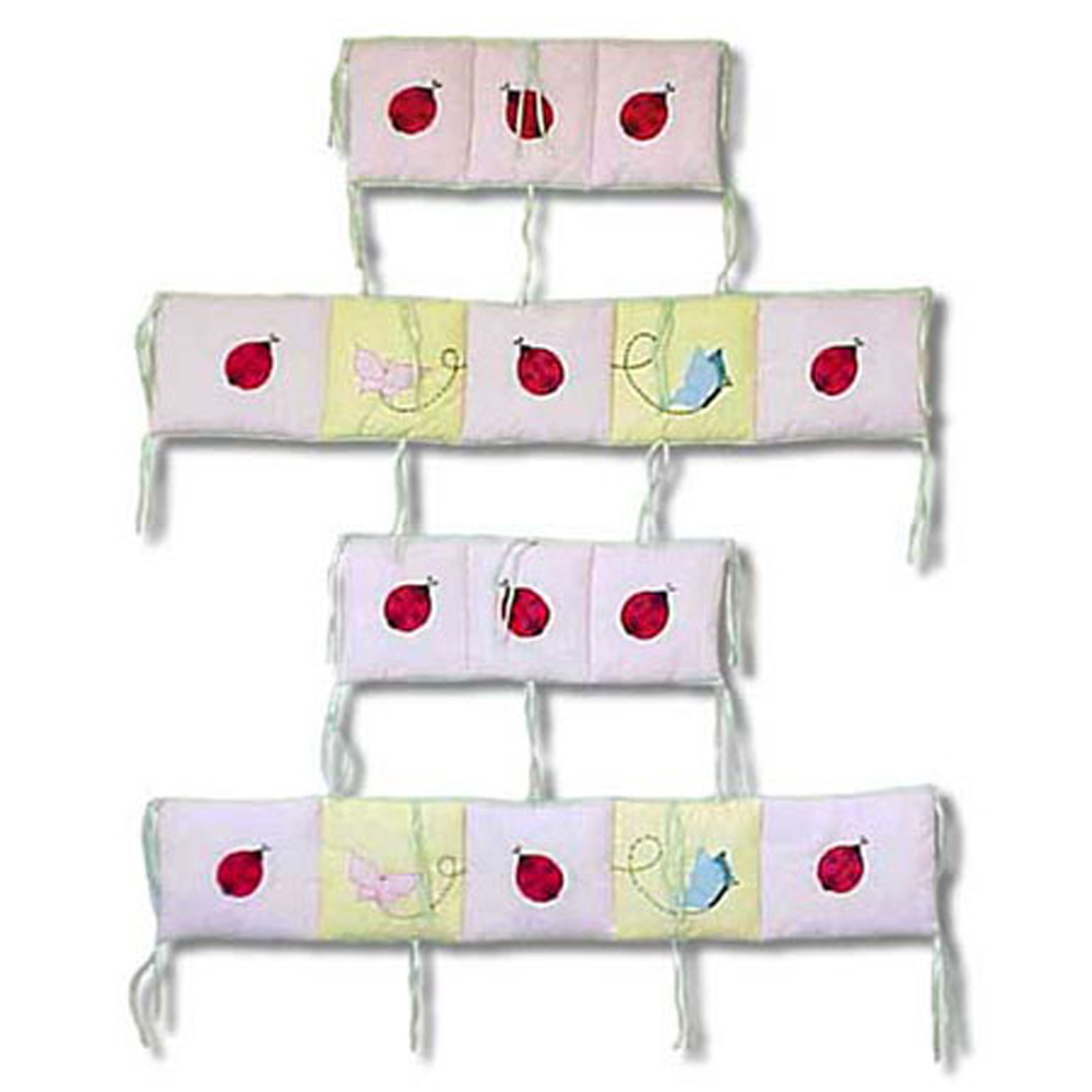 LadyBug Bumper Pads 10"x52" & 10"x25" 2 EA