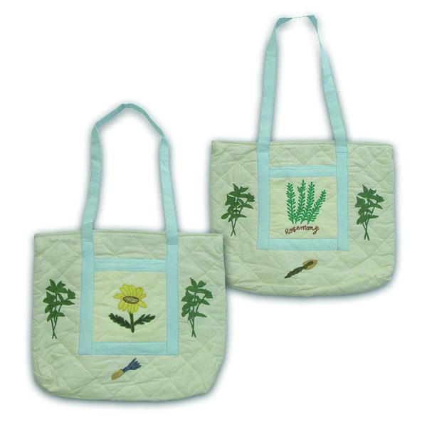 Herb Garden day Purse bag 17"x3"x15"