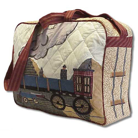 Train day Purse bag 17"x 3"x 15"