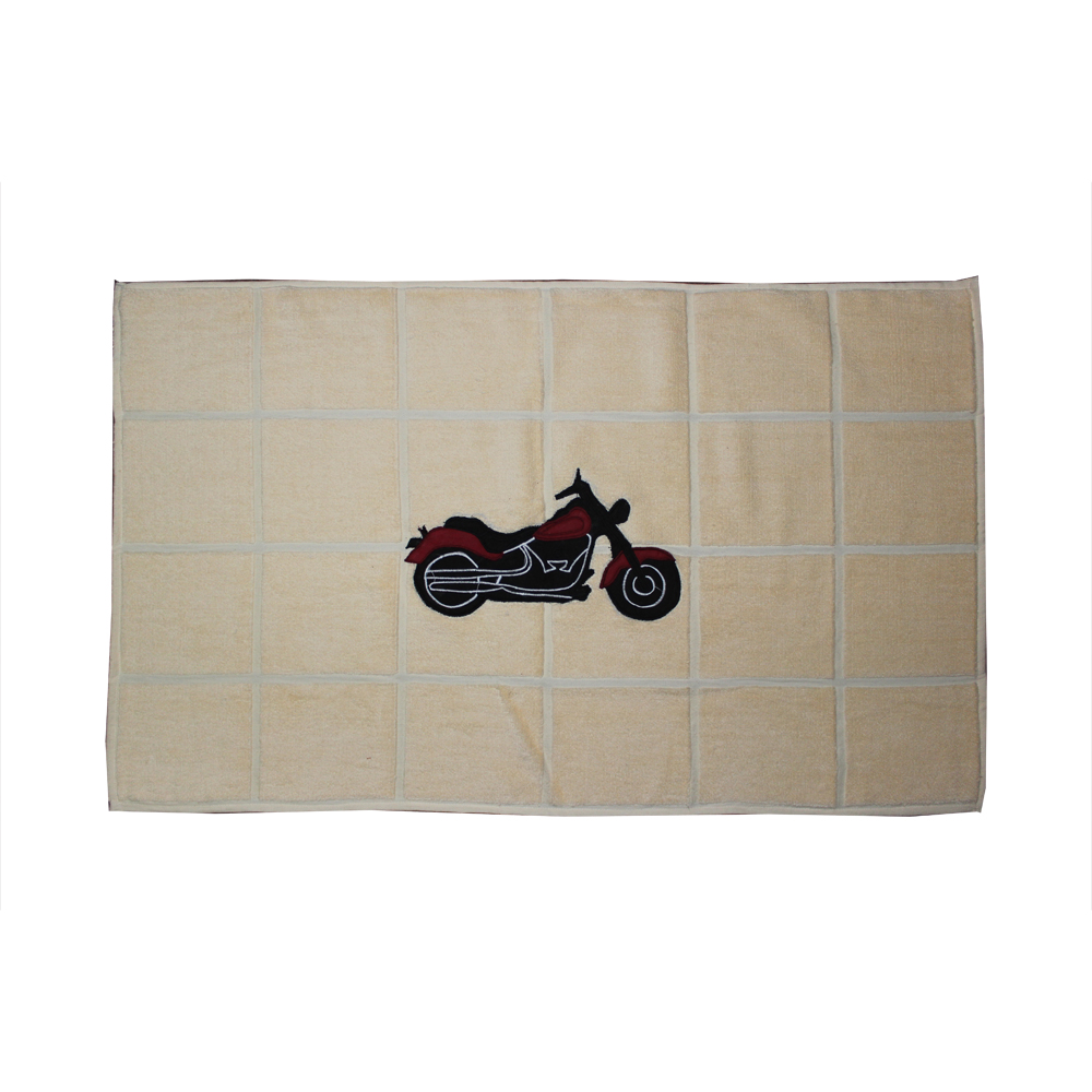 Motor Cycle Bath Mat 34"W x 21"L