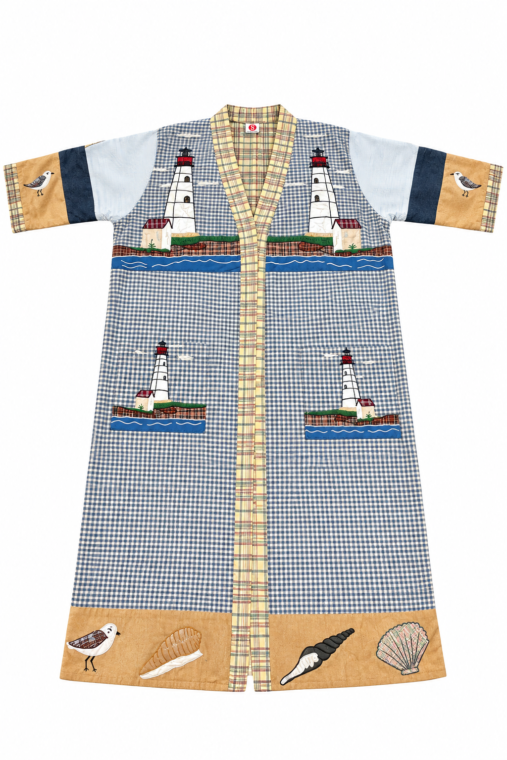 Lighthouse by the Bay Patchwork & Appliqu&eacute; Bathrobe
