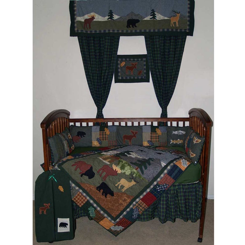 Northwoods Walk Crib Set 6 Pieces