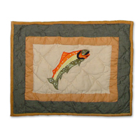 Fly Fishing Crib Pillow 12"W x 16"L