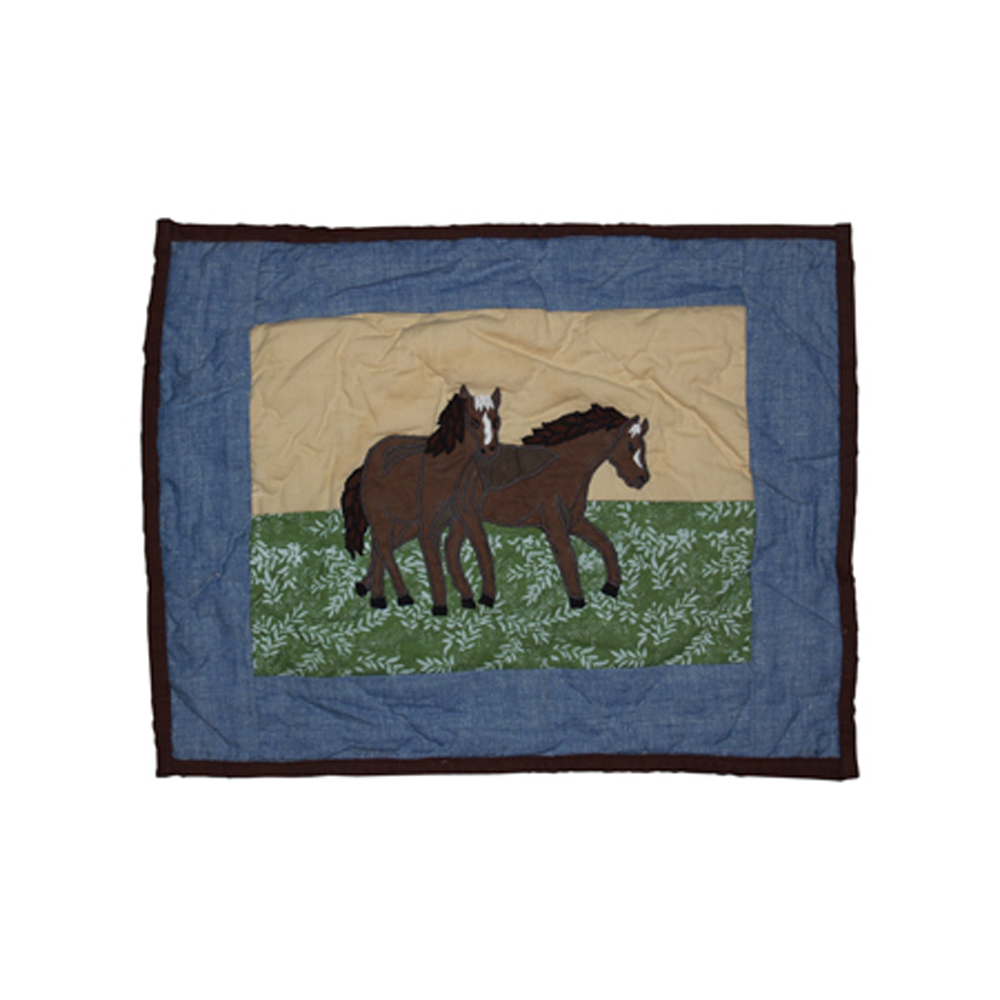 Horse Friends Crib Pillow 12"W x 16"L