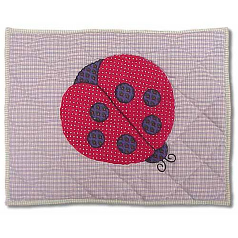 LadyBug Crib Pillow 12"W x 16"L