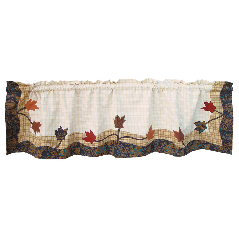 Autumn Leaves Curtain Valance 54"W x 16"L