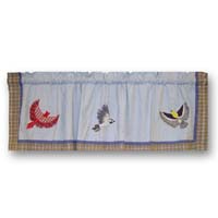 Songbirds valance 54"w x 16"l