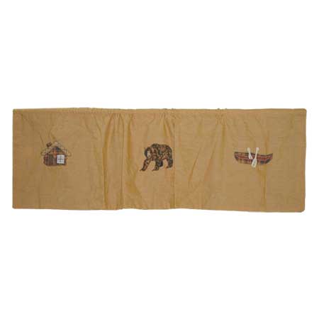 Cabin Curtain Valance 54"W x 16"L