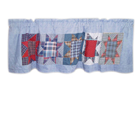 Denim Burst Curtain Valance 54"W x 16"L