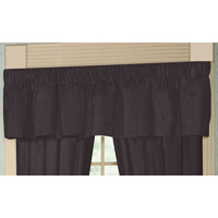 Black Solid curtain valance 54"x 16"