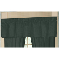 Hunter Green Chambray Curtain Valance 54"W x 16"L