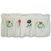 Wildflower Curtain Valance 54"W x 16"L