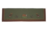 Whitetail Deer Grove valance 54"w x 16"l