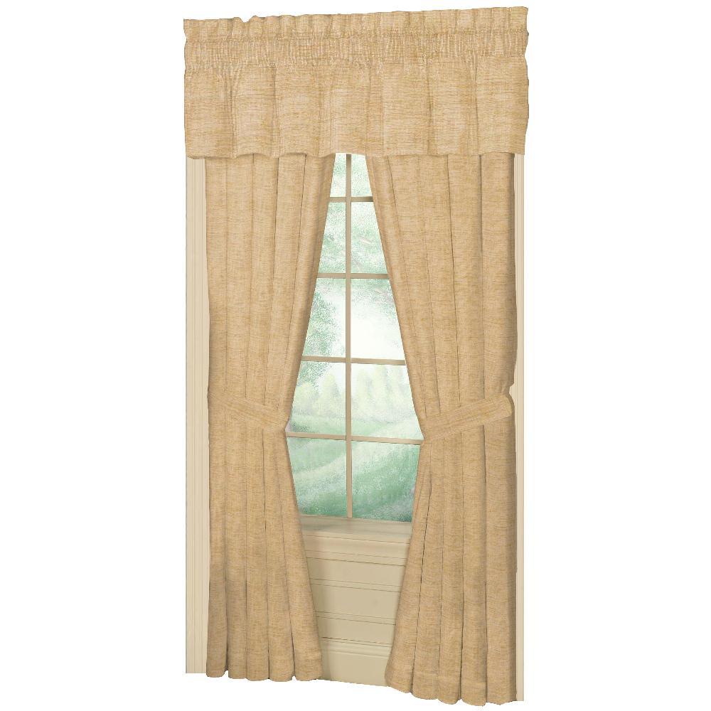 Gold Chambray Window Curtain 40"W x 84"L