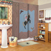 Cowboy shower cz curtain 72"w x 72"l