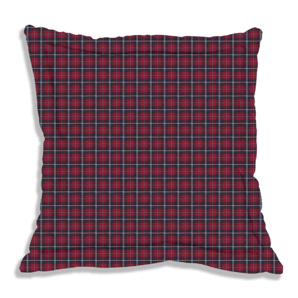 Red and Black Plaid Euro Sham 26"W x 26"L Regular