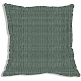 Green Sage Plaid Fabric Euro Shams 26"W x 26"L Regular