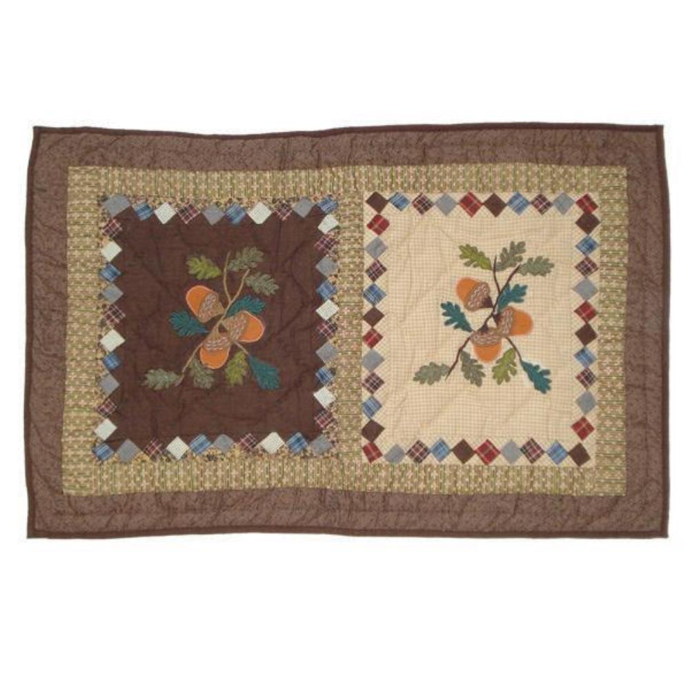 Acres of Acorns king sham 31"w x 21"l