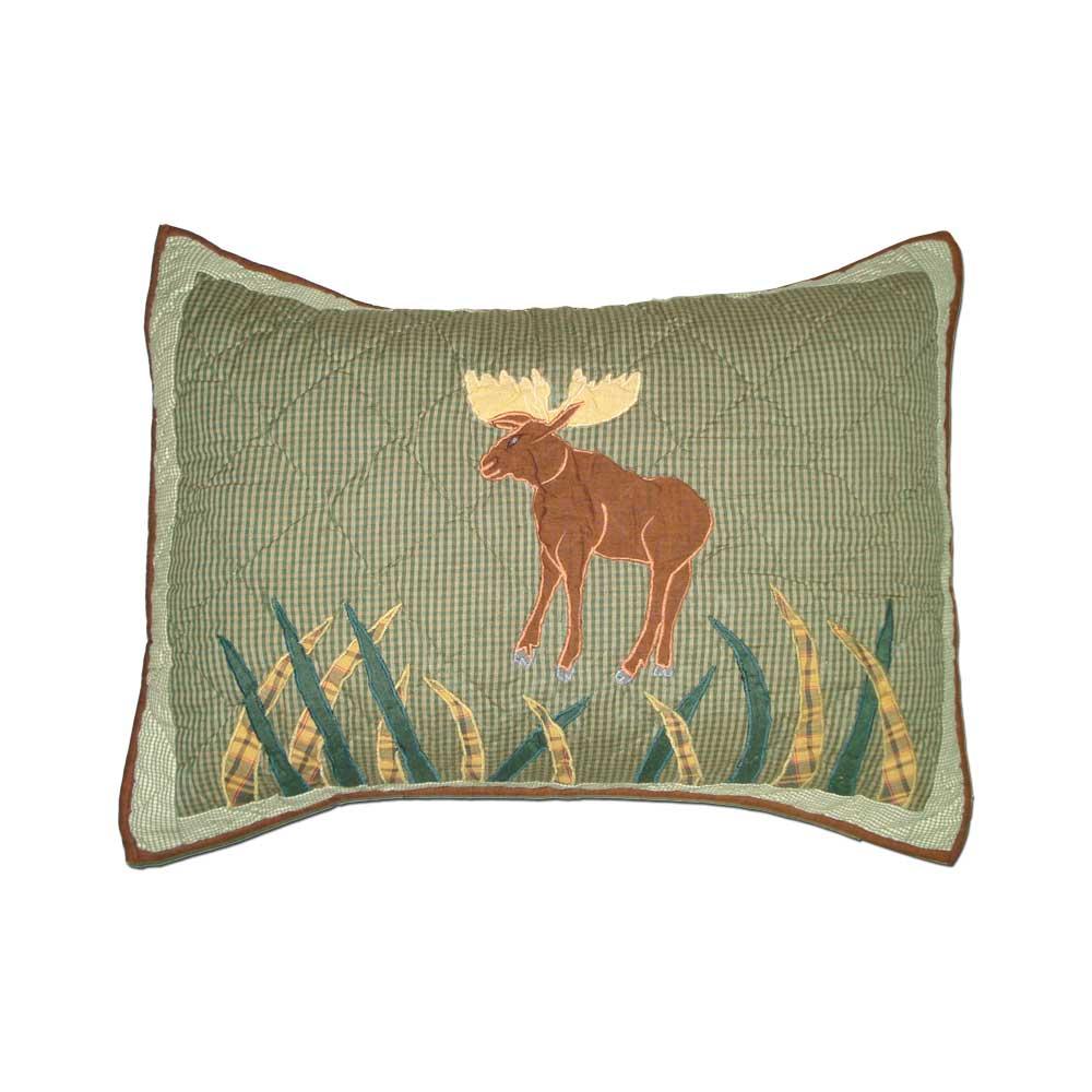 Moose king sham 31"w x 21"l