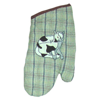 Cats Oven Mitt 7"W x 12"L