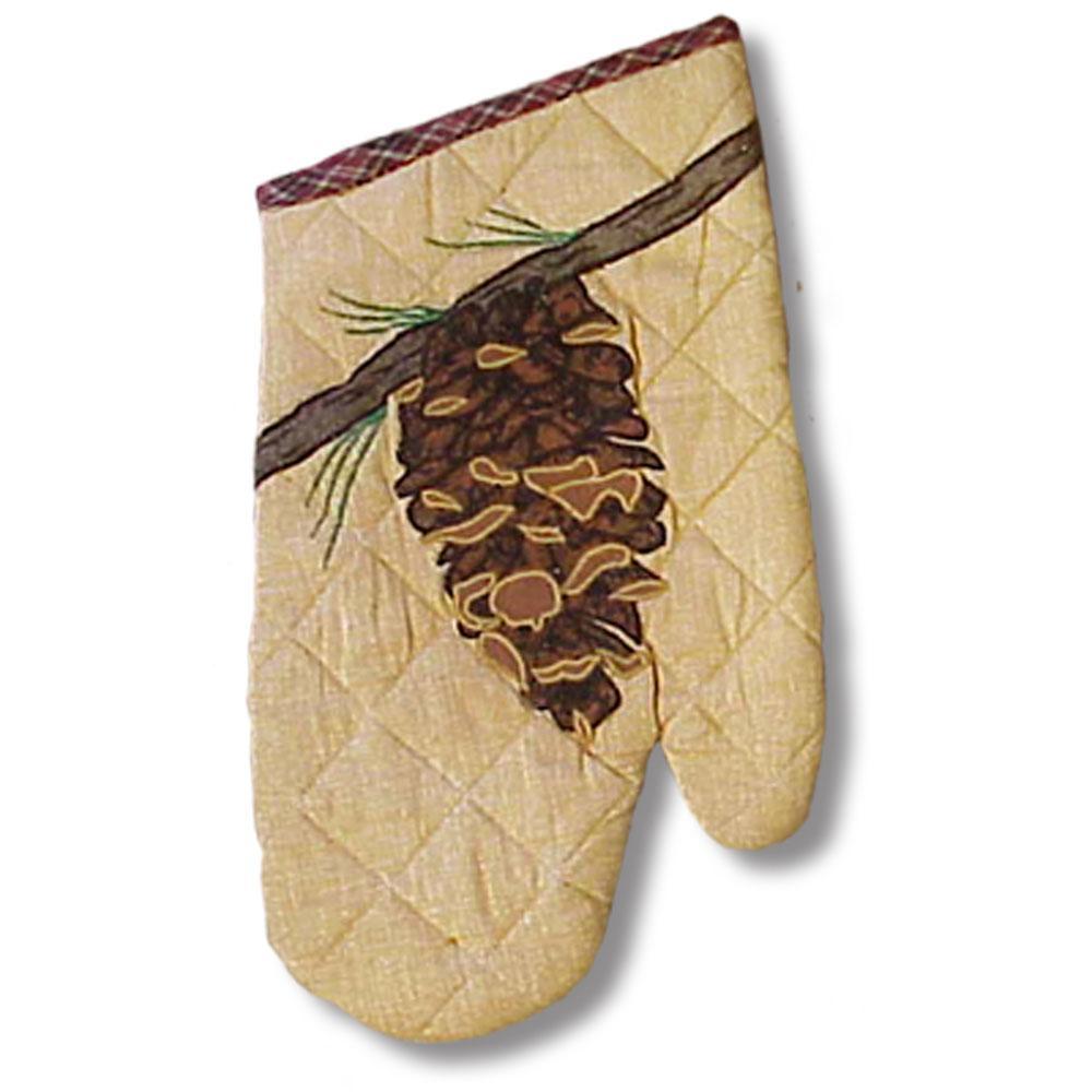 Pinecone Oven Mitt 7"W x 12"L