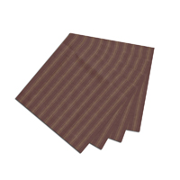 Tea Dye Stripes with Red Fabric Napkin 20"W x 20"L