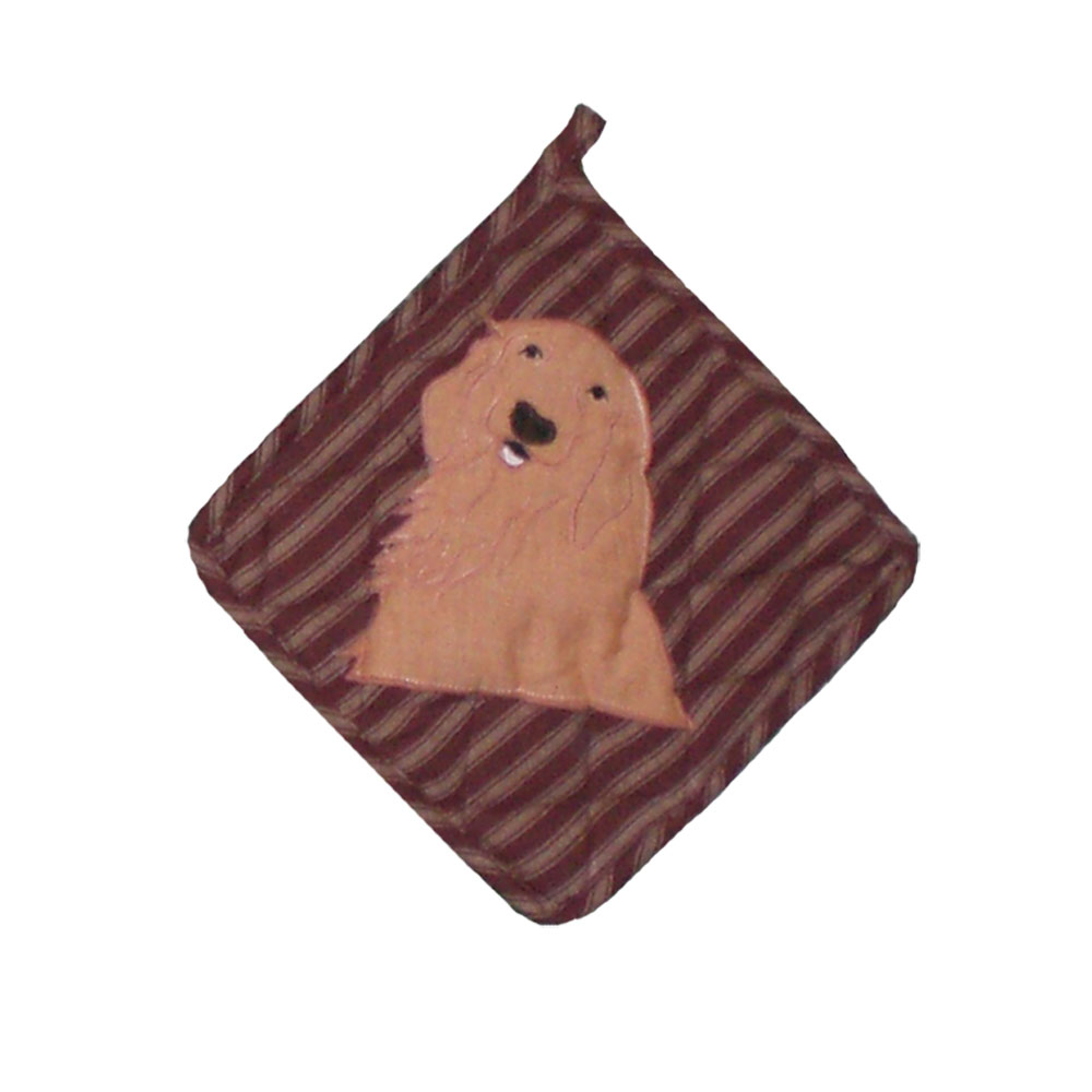 Golden Friends Pot Holder 8"W x 8"L