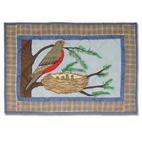 Songbirds Place Mat 13"W x 19"L