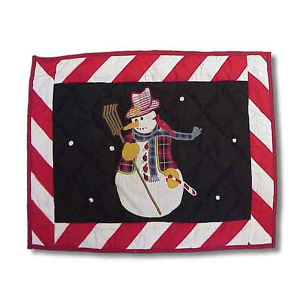 Frosty Snowman Place Mat 13"W x 19"L