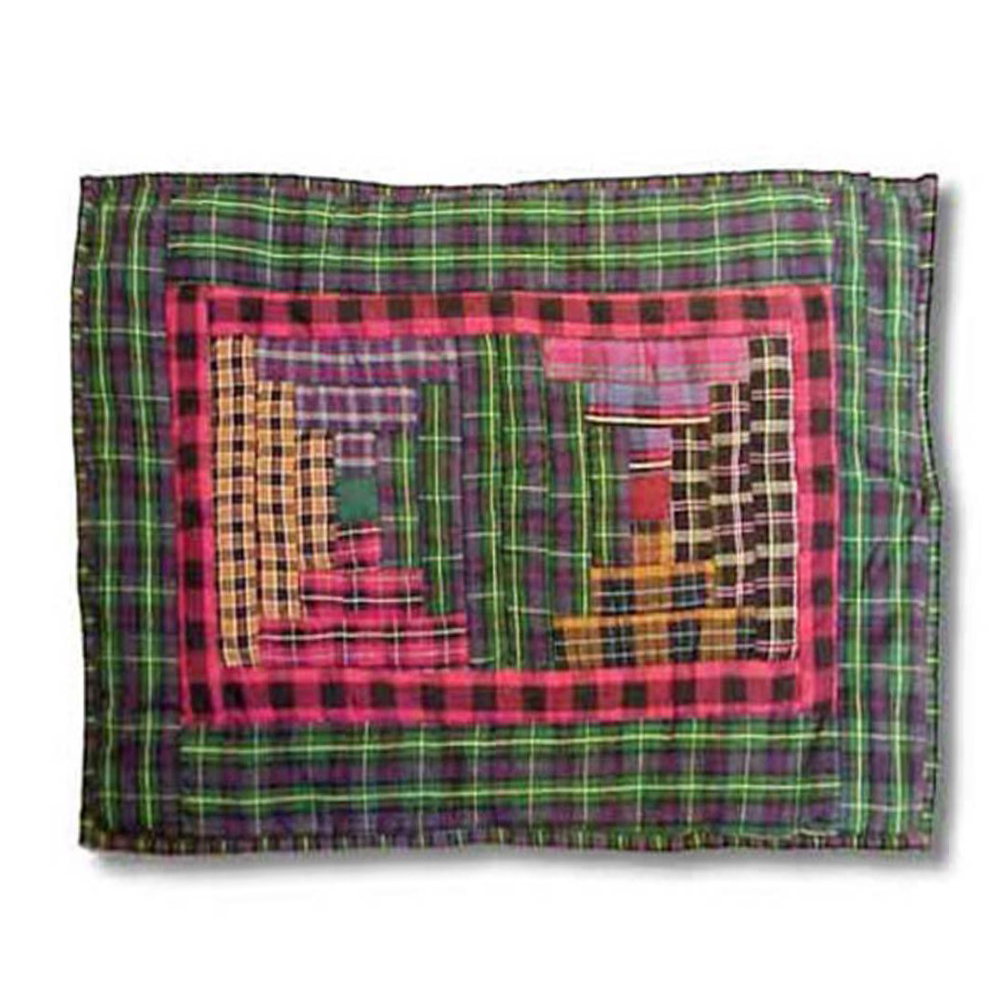 Tartan Log Cabin Place Mat 13"W x 19"L