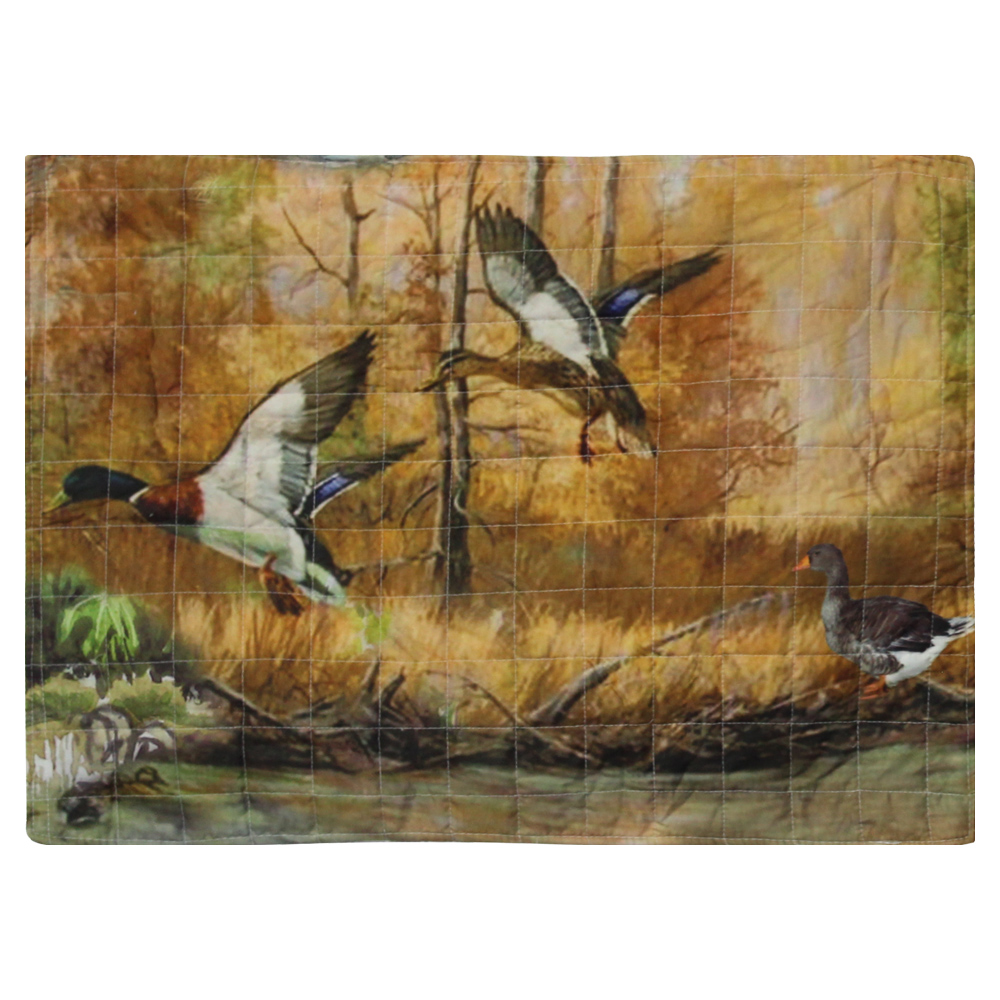 Ducks Galore, Flying Mallards Pillow Sham 27"W x 21"L