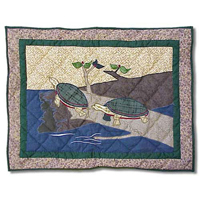 Wilderness Turtle Pillow Sham 27"W x 21"L