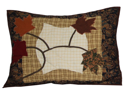 Autumn Leaves Pillow Sham 27"W x 21"L