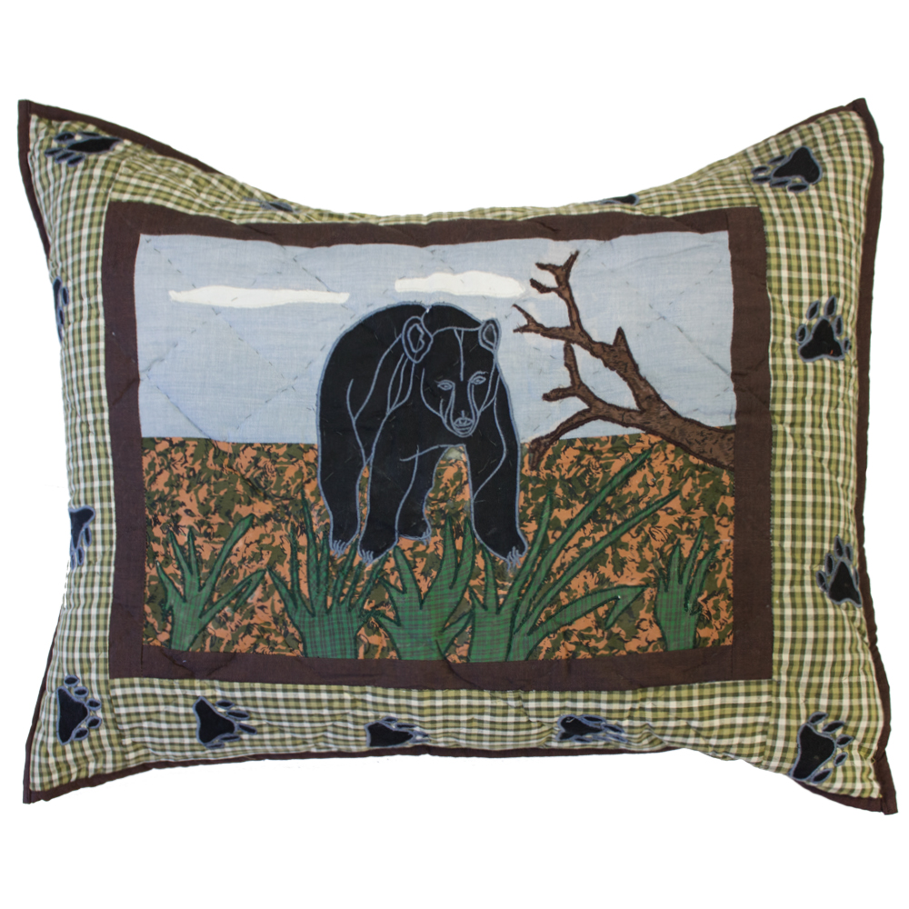 Bear Country Pillow Sham 27"W x 21"L