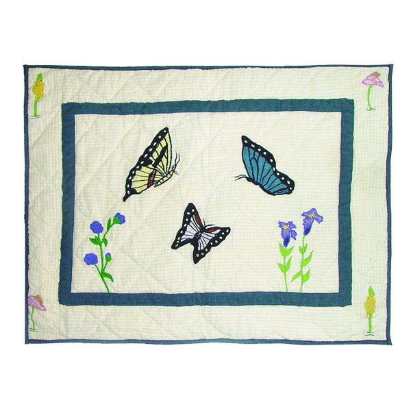 Butterfly Kisses Pillow Sham 27"W x 21"L