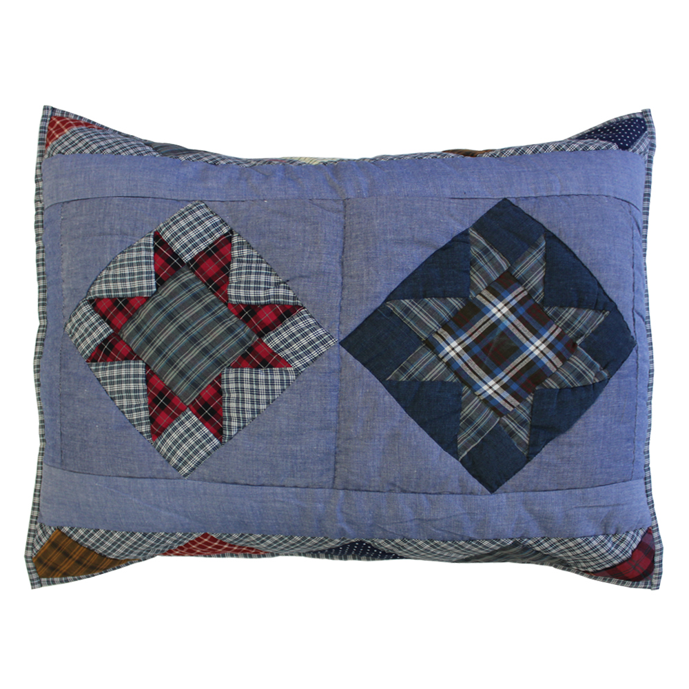 Denim Burst Pillow Sham 27"W x 21"L