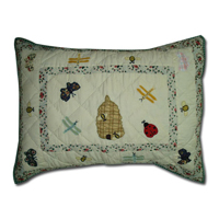 Garden Friends Pillow Sham 27"W x 21"L