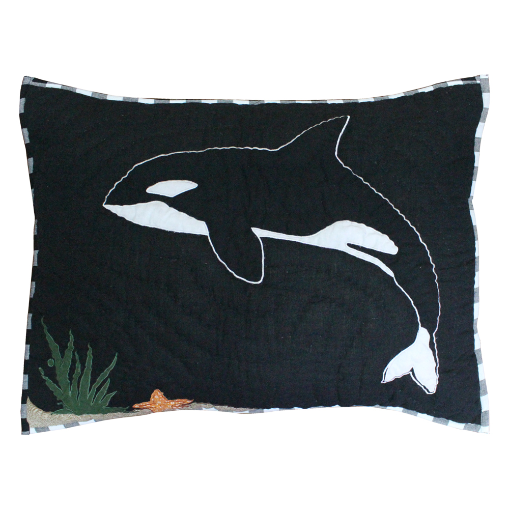 Orca Pillow Sham 27"W x 21"L