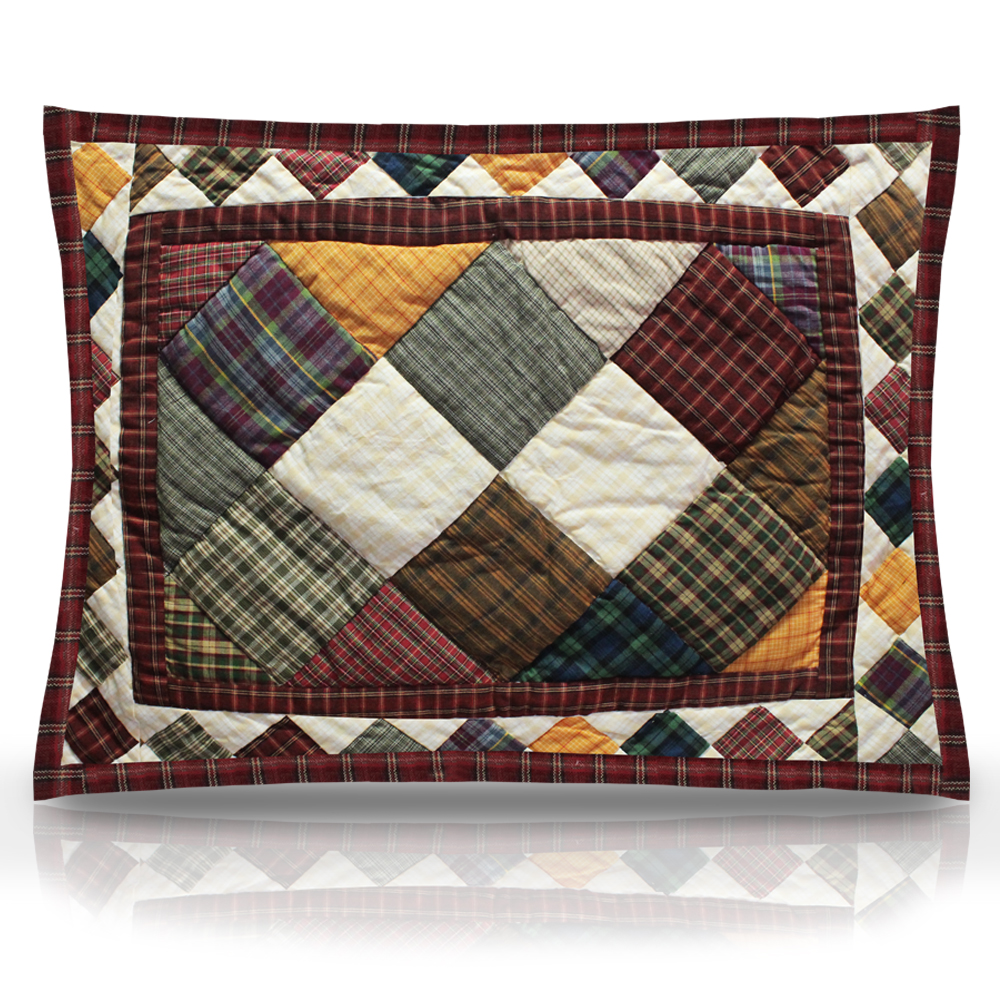 Rustic Cabin Pillow Sham 27"W x 21"L