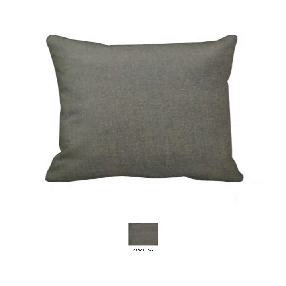 Sage Green Chambray Pillow Sham 27"W x 21"L