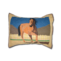 Wild Horses Pillow Sham 27"W x 21"L