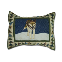 Wolf Pillow Sham 27"W x 21"L