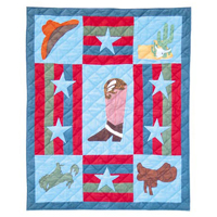 Wild West Baby Quilt 36"W x 46"L