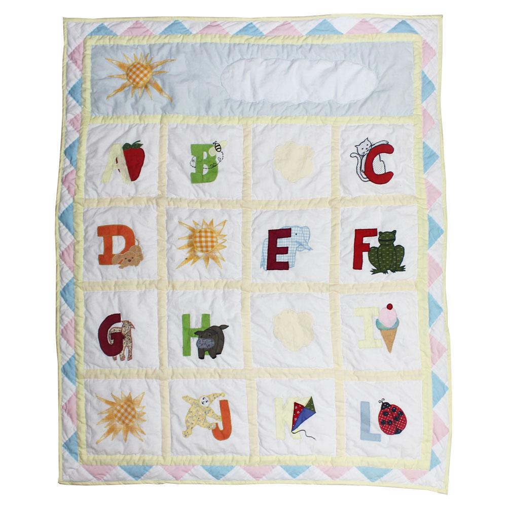 ABC Baby Quilt 36"W x 46"L