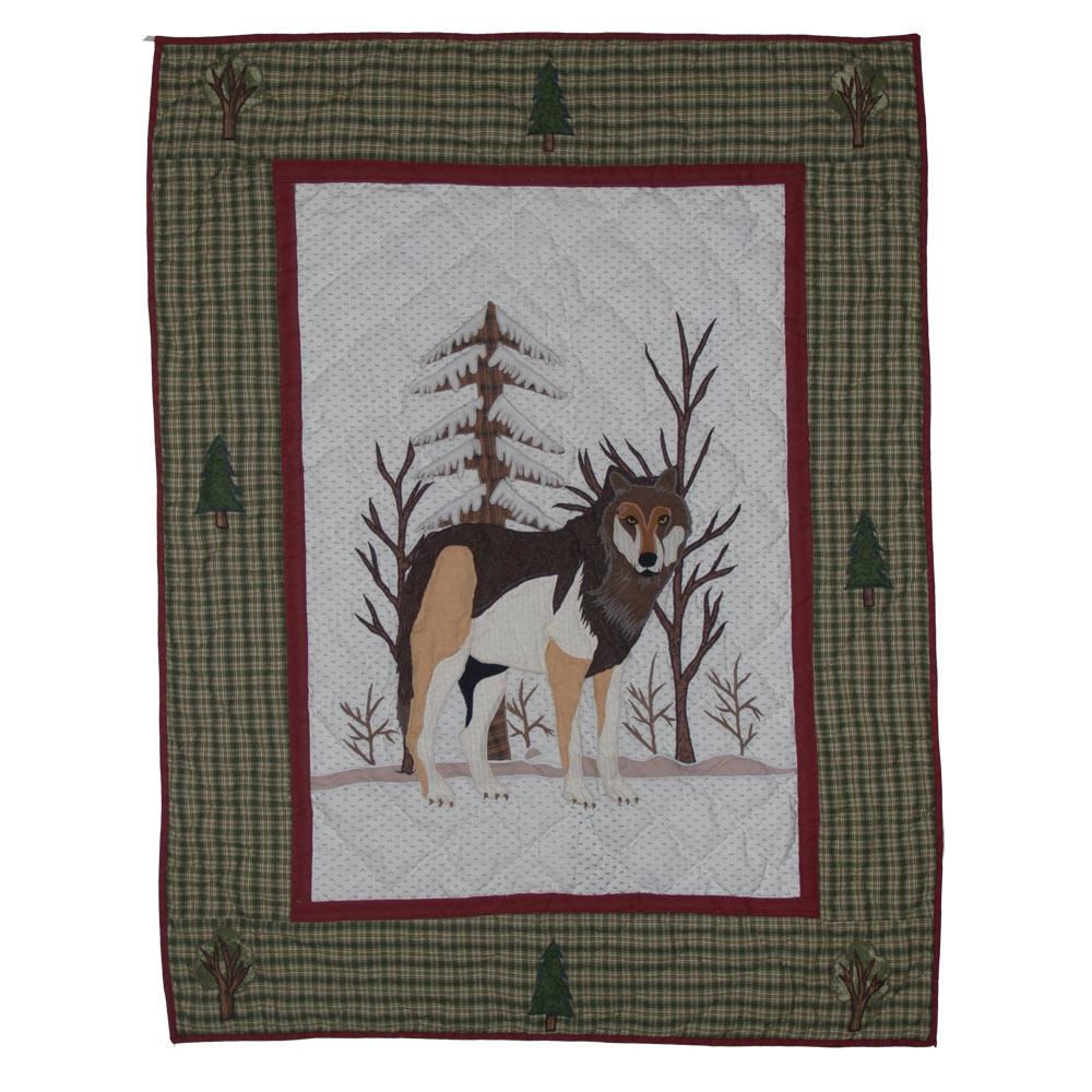 Call of the Wild Crib Quilt 36"W x 46"L