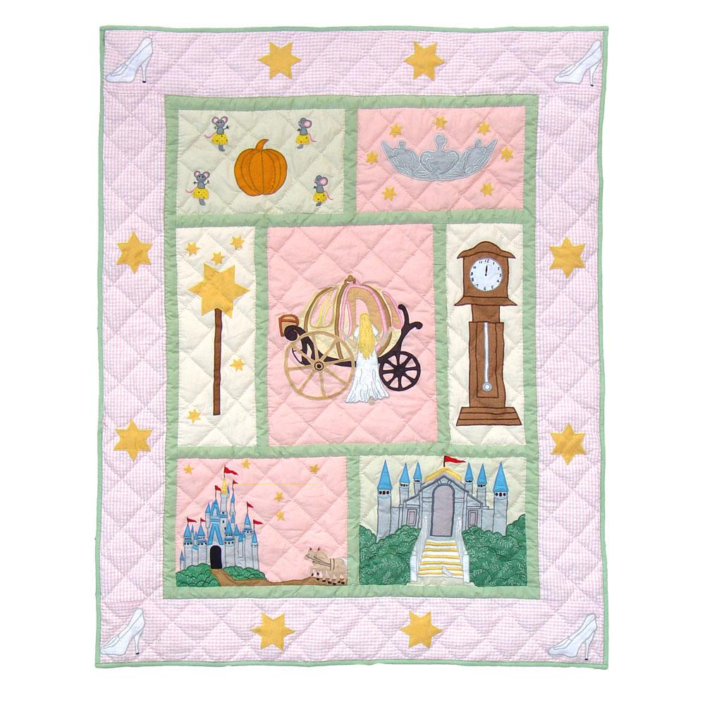 Fairy Tale Princess Crib Quilt 36"W x 46"L