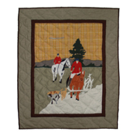 Fox Hunt Baby Quilt 36"W x 46"L